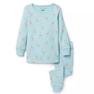 Janie and Jack Flamingo Pajamas